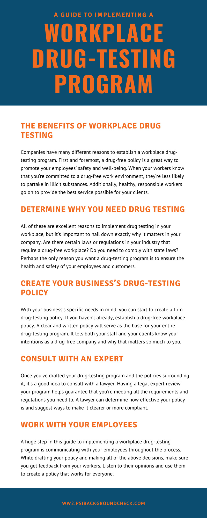 A Guide to Implementing a Workplace Drug-Testing Program